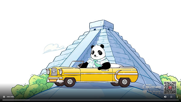 拉丁熊猫 旅游节目手绘片头动画