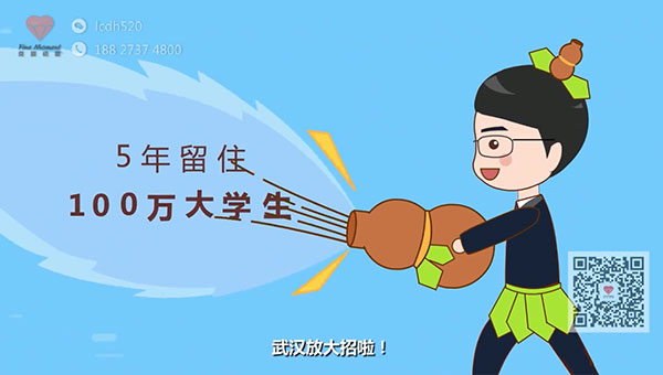 武汉百万大学生留汉创业就业flash动画制作案例